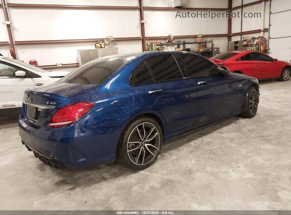 55SWF6EB2LU329132 2020 MERCEDES-BENZ AMG C 43 Blue Задня права чверть