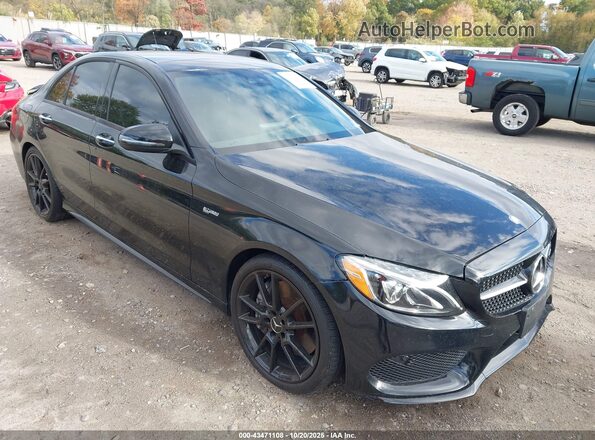 55SWF6EB3HU193682 2017 MERCEDES-BENZ AMG C 43 Black Передня права чверть