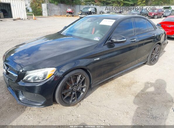 55SWF6EB3HU193682 2017 MERCEDES-BENZ AMG C 43 Black Передня ліва чверть