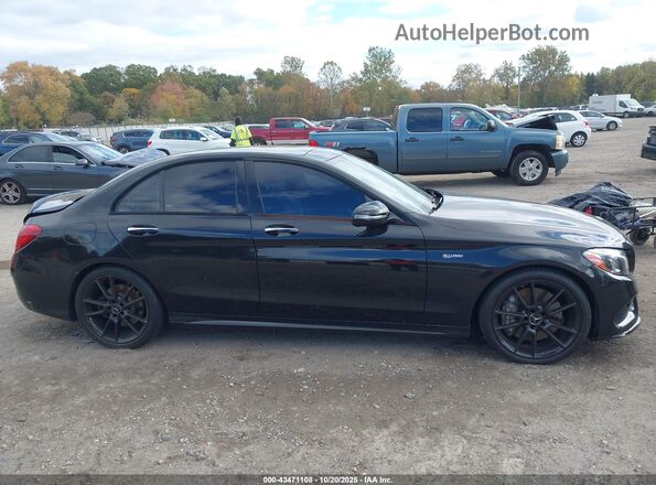 55SWF6EB3HU193682 2017 MERCEDES-BENZ AMG C 43 Black Вид задньої частини салону