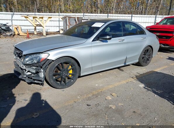 55SWF6EB4HU181590 2017 MERCEDES-BENZ AMG C 43 Silver Front left