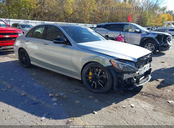 55SWF6EB4HU181590 2017 MERCEDES-BENZ AMG C 43 Silver Front right