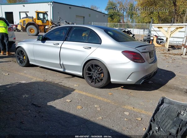 55SWF6EB4HU181590 2017 MERCEDES-BENZ AMG C 43 Silver Rear left