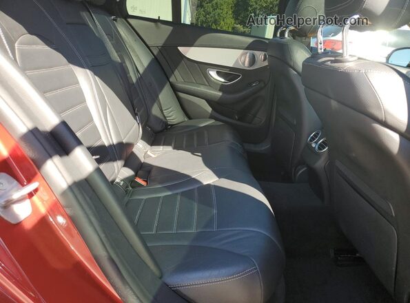 55SWF6EB7KU291671 2019 MERCEDES-BENZ C Red Rear seats view