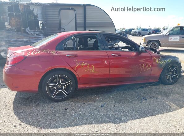 55SWF8EB2KU303432 2019 MERCEDES-BENZ C-CLASS Red Սարքավորումների վահանակի տեսք