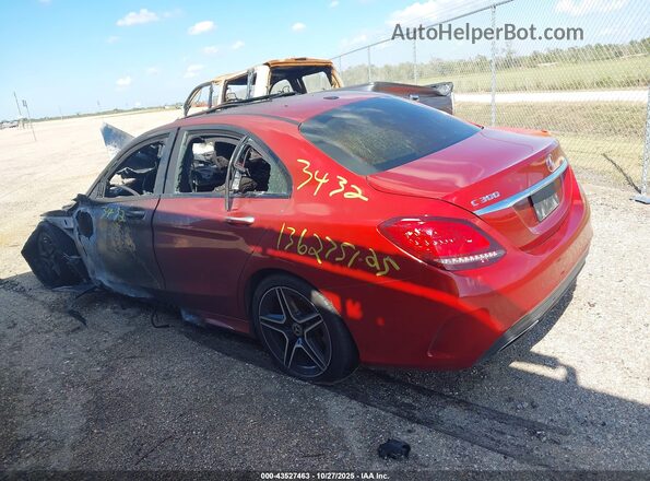 55SWF8EB2KU303432 2019 MERCEDES-BENZ C-CLASS Red Սալոնի հետևի տեսք