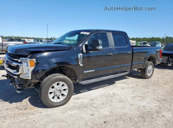 1FT8W3BT4NEE16587 2022 FORD F350 Черный Передняя левая четверть