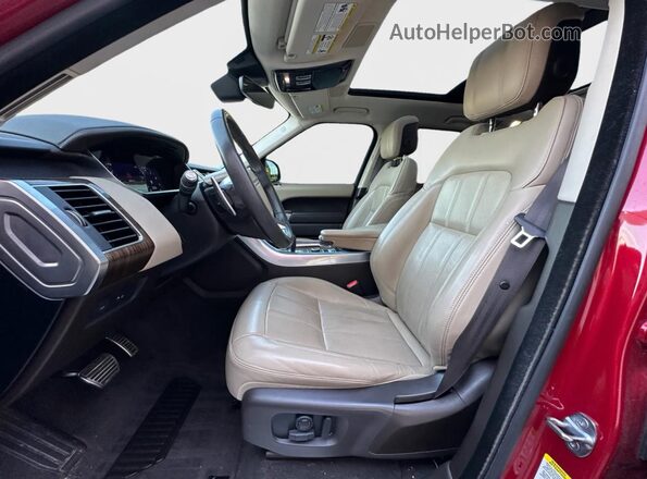 SALWR2SU8MA764845 2021 LAND ROVER RANGE Red ძრავის განყოფილების ხედი