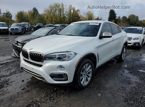 5UXKU2C55H0N85426 2017 BMW X6 Белый Передняя левая четверть