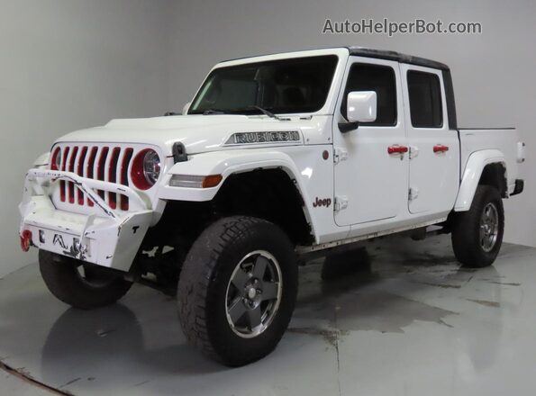 1C6HJTFG5LL198347 2020 JEEP GLADIATOR Белый Задняя правая четверть