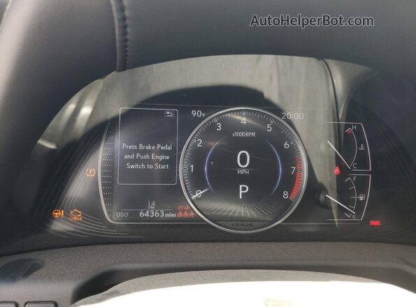 58ACZ1B13MU086261 2021 LEXUS ES Black Instrument cluster view