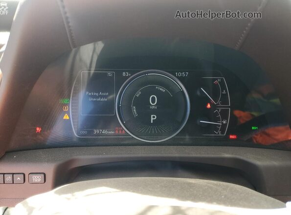 58ADA1C14MU011000 2021 LEXUS ES White Widok zestawu wskaźników