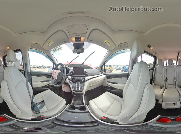 5FNRL6H64SB037647 2025 HONDA ODYSSEY Красный Панорамный вид салона 360°
