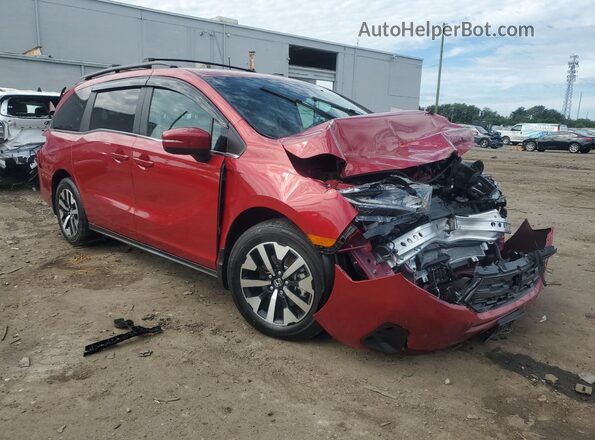5FNRL6H64SB037647 2025 HONDA ODYSSEY Красный Передняя правая четверть