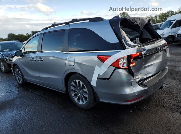 5FNRL6H70MB024437 2021 HONDA ODYSSEY Серебряный Задняя левая четверть