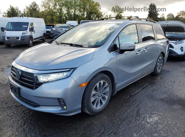 5FNRL6H70MB024437 2021 HONDA ODYSSEY Серебряный Передняя левая четверть