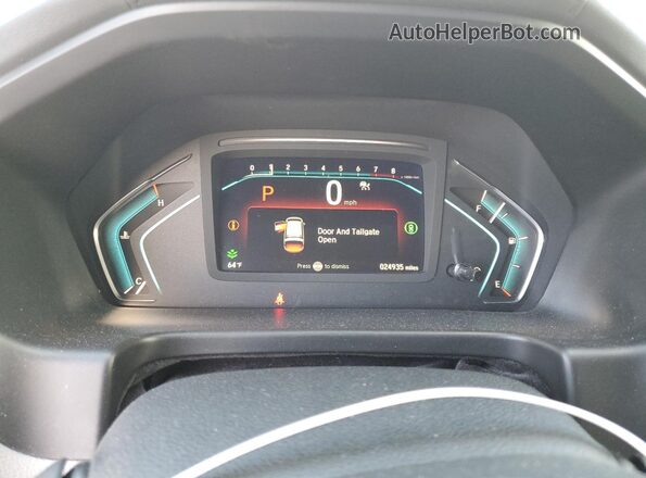 5FNRL6H70MB024437 2021 HONDA ODYSSEY Серебряный Вид щитка приборов