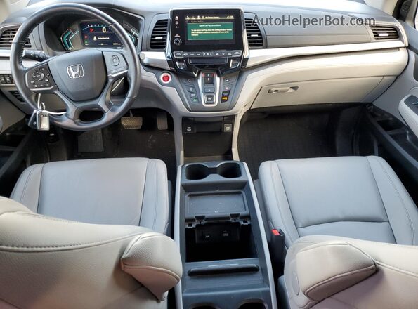 5FNRL6H70MB024437 2021 HONDA ODYSSEY Серебряный Вид панели приборов