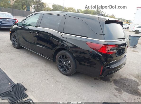 5FNRL6H71SB000421 2025 HONDA ODYSSEY Black Trasero izquierdo