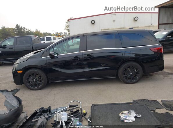 5FNRL6H71SB000421 2025 HONDA ODYSSEY Black Vista interior de 360 grados