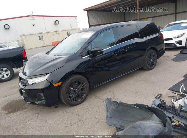 5FNRL6H71SB000421 2025 HONDA ODYSSEY Black Vista tres cuartos delantera izquierda