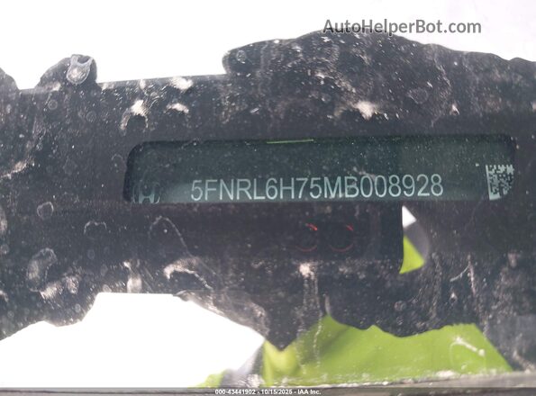 5FNRL6H75MB008928 2021 HONDA ODYSSEY Gray 
