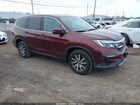 2021 Honda Pilot Awd Ex Бордовый vin: 5FNYF6H35MB027317