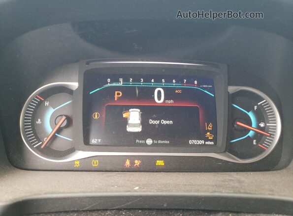 5FNYF6H52MB083247 2021 HONDA PILOT Бордовый Вид щитка приборов