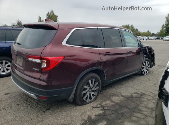 5FNYF6H52MB083247 2021 HONDA PILOT Бордовый Задняя правая четверть