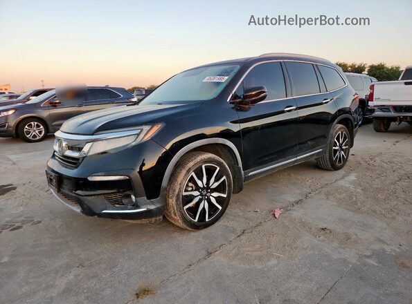 5FNYF6H96KB019549 2019 HONDA PILOT Black Front left