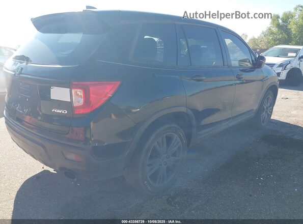 5FNYF8H51LB005505 2020 HONDA PASSPORT Черный Задняя правая четверть