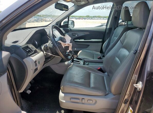5FPYK2F66JB002057 2018 HONDA RIDGELINE Серый Вид салона спереди