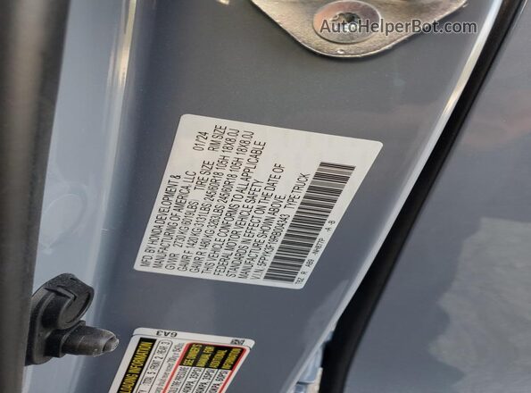 5FPYK3F19RB004343 2024 HONDA RIDGELINE Blue Շարժիչի բաժամունքի տեսք