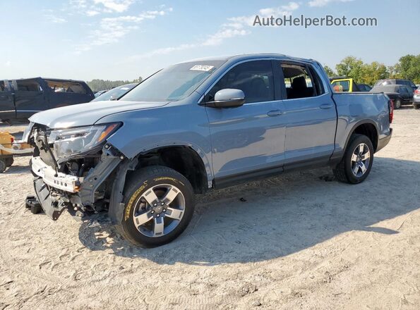 5FPYK3F52SB008436 2025 HONDA RIDGELINE Blue წინა მარცხენა ხედი სამი მეოთხედიდან