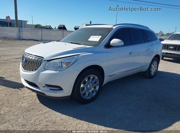 5GAKRCKD7HJ328023 2017 BUICK ENCLAVE Белый Передняя левая четверть