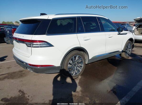 5LM5J6WC1SGL18168 2025 LINCOLN AVIATOR Белый Задняя правая четверть