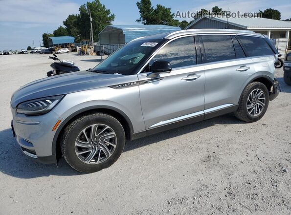 5LM5J6XC2MGL05897 2021 LINCOLN AVIATOR Серебряный Передняя левая четверть