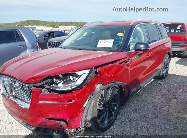 5LM5J7XC0MGL04124 2021 LINCOLN AVIATOR Красный Передняя левая четверть