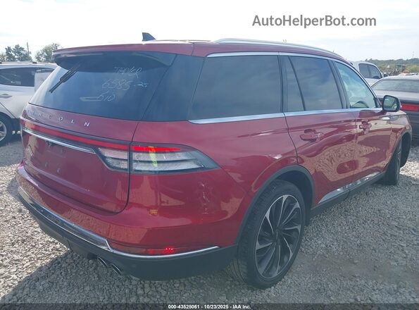 5LM5J7XC0MGL04124 2021 LINCOLN AVIATOR Красный Задняя правая четверть