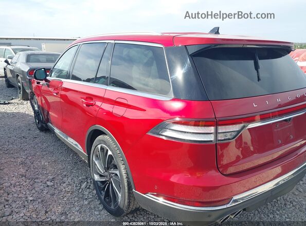 5LM5J7XC0MGL04124 2021 LINCOLN AVIATOR Красный Задняя левая четверть