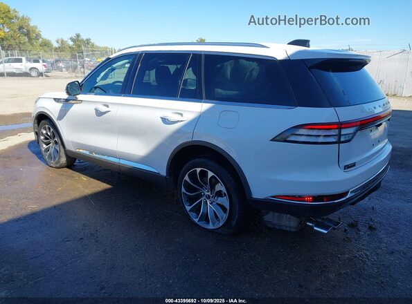 5LM5J7XC8SGL10654 2025 LINCOLN AVIATOR Белый Задняя левая четверть