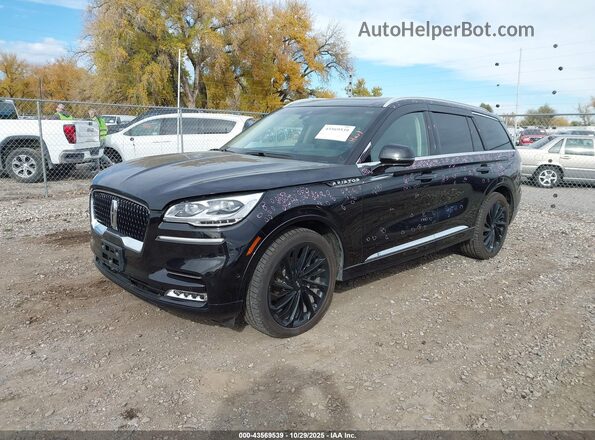 5LM5J7XCXMGL12926 2021 LINCOLN AVIATOR Черный Передняя левая четверть