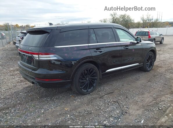5LM5J7XCXMGL12926 2021 LINCOLN AVIATOR Черный Задняя правая четверть