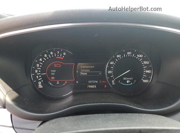 5LMCJ1D93GUJ14997 2016 LINCOLN MKC Бежевый Вид щитка приборов