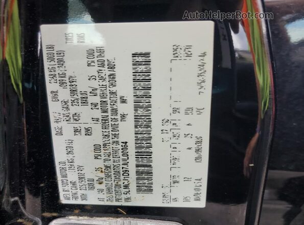 5LMCJ1D97JUL00064 2018 LINCOLN MKC Черный Вид наклейки с VIN-кодом