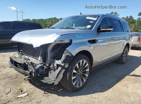 5LMJJ2KT2MEL15047 2021 LINCOLN NAVIGATOR Gray Առջևի ձախ երեք քառորդ տեսարան