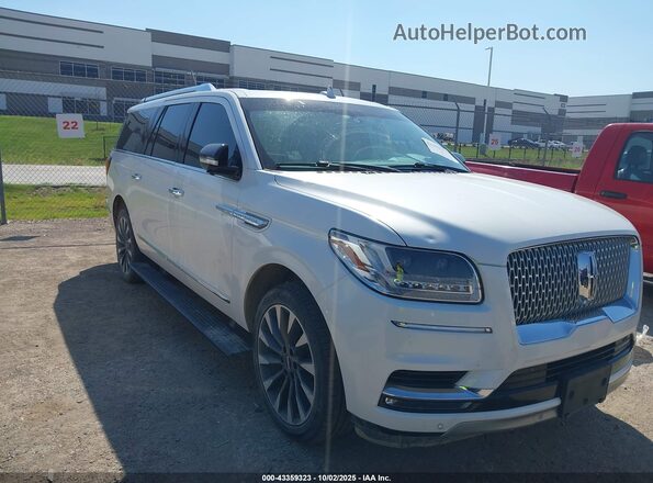 5LMJJ3HT8KEL14611 2019 LINCOLN NAVIGATOR L White Delantero derecho