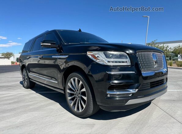 5LMJJ3HT9JEL12364 2018 LINCOLN NAVIGATOR Черный Передняя левая четверть