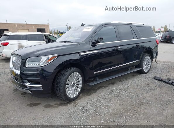 5LMJJ3LT6KEL03386 2019 LINCOLN NAVIGATOR L Черный Передняя левая четверть