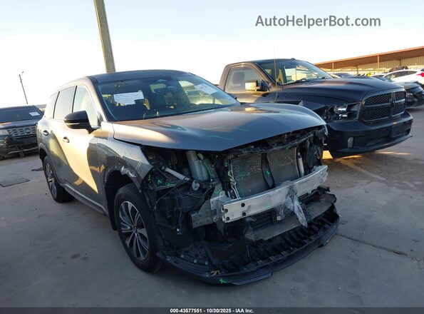 5N1DL1ES1PC368720 2023 INFINITI QX60 Серый Вид задней части салона